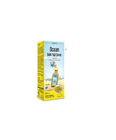 Ocean Orzax Fish Oil Syrup Lemon Flavored 150ml
