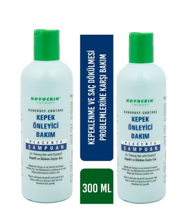 Novocrin Placenta Shampoo for Dandruff and Hair Loss 300 Ml 2 Pieces Dandruff and Hair Loss - Buy Online on GoSupps.com