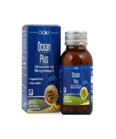 Ocean Orzax Plus Omega 3 1200 Mg 50 Capsules