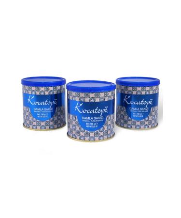 KOCATEPE KAHVE Kocatepe Mastic Turkish Coffee Tin 100 Gr 3-Pack