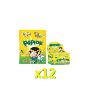 Hleks Popsicle Pops 4 Gr 40 Pieces Banana 12 Packs (total 480 Pieces)
