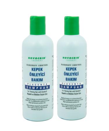 Novocrin Placenta Shampoo for Dandruff and Hair Loss 300 Ml 2 Pieces Dandruff and Hair Loss