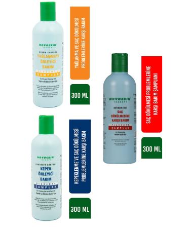 Novocrin Placenta Therapy Shampoo Set 300 Ml * Set of 3 - Buy Online on GoSupps.com