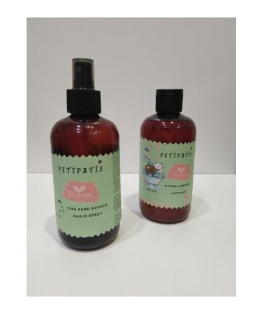 petipatis Cat/Dog Parasite Repellent Set Hair/Skin Care Hypoallergenic