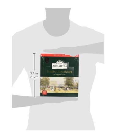 Ahmad English Breakfast Tea 100 Foil-enveloped Tea Bags - Buy Online on GoSupps.com