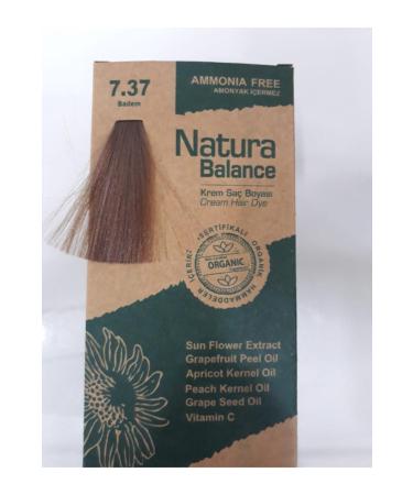 Natura Balance Cream Hair Dye 7.37 Almond Organic