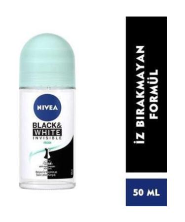 NIVEA Roll On Black & White Invisible Fresh 50 ml - Buy Online on GoSupps.com