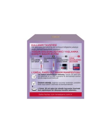 L'Oreal Paris L'or al Paris Revitalift Filler Intensive Plumping Anti-Aging Night Cream 50ml - Hyaluronic - Buy Online on GoSupps.com