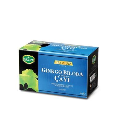 Akzer 2 Pieces Ginkgo Biloba Mixed Herbal Tea 40 Filtering Bags