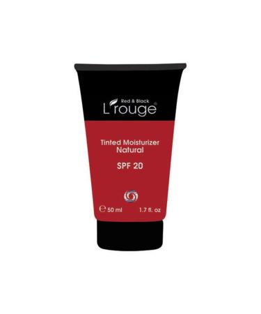 L'ROUGE Red - Black Moisturizer Spf 20 Natural Tinted Moisturizing Cream
