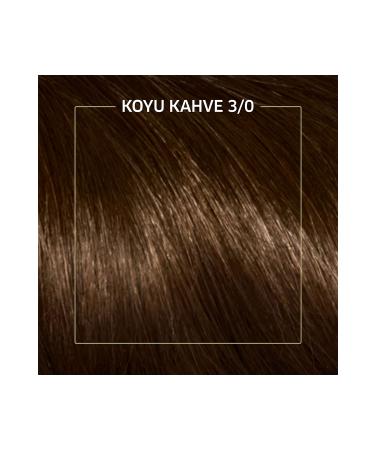Wella Koleston Kit Hair Dye 3/0 Dark Brown - Buy Online on GoSupps.com
