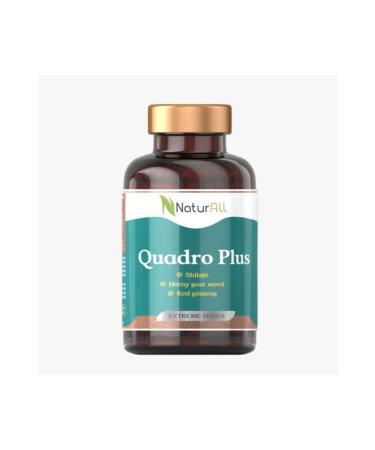 Naturall Quadro Plus Supplementary Food Containing Shilajit and Red Korean Ginseng - Herbal 90 Tablets