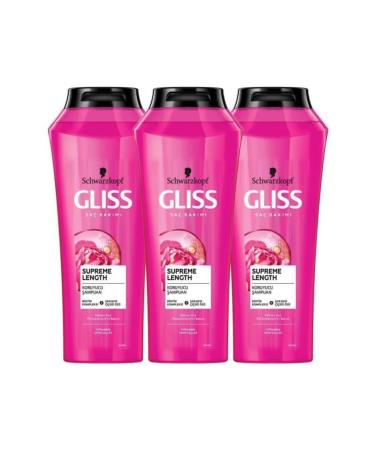 Gliss Supreme Length Shampoo 500 ml x 3 Pieces