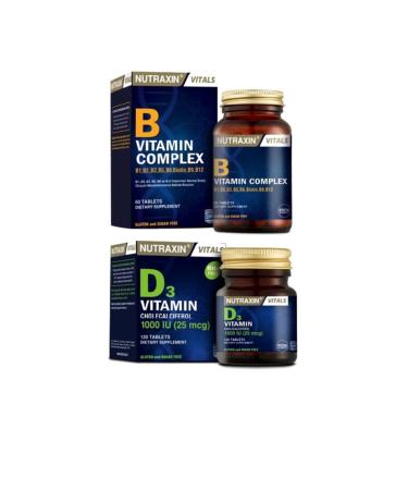 Nutraxin Vitamin D3 + Vitamin B Set of 2