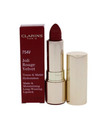 Clarins Joli Rouge Velvet Lipstick - 754v Deep Red