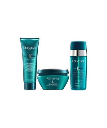 Kerastase Resistance Therapiste Shampoo for Extremely Damaged Hair 250ml Mask 200ml Serum 30ml