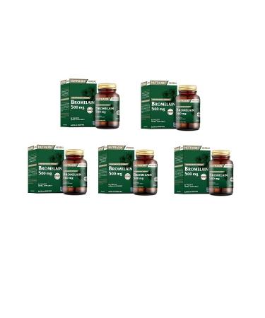 Nutraxin Bromelain 60 Tablets x5