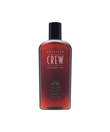 American Crew 3 In 1 Tea Tree Shampoo Conditioner Body Wash 250 ml