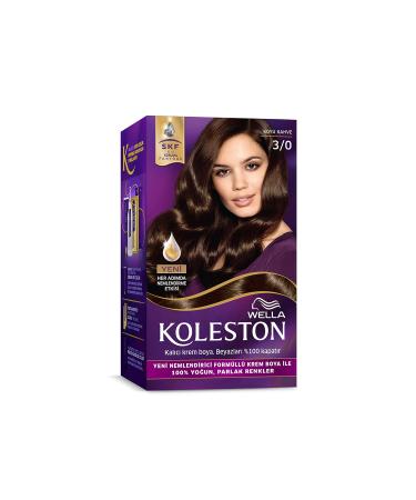 Wella Koleston Kit Hair Dye 3/0 Dark Brown