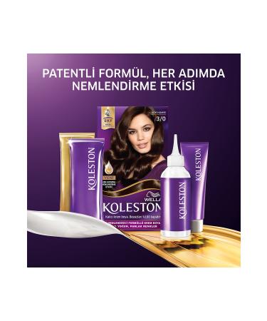 Wella Koleston Kit Hair Dye 3/0 Dark Brown - Buy Online on GoSupps.com