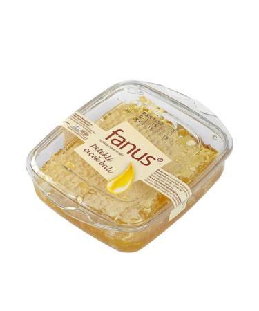 Glass Jar Honeycomb Flower Honey 430g