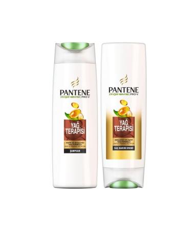 Pantene Shampoo Natural Synthesis Oil Therapy 500 ml + Conditioner 470 ml - Buy Online on GoSupps.com