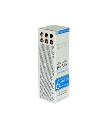 DermaDerm Blue Serum Shampoo Hair Strengthener (biotin Panthenol Vitamin E-keratin) 250 ml - Buy Online on GoSupps.com