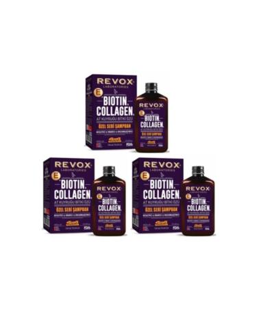 Revox Biotin Collagen Horsetail Plumping Shampoo 400 Ml X 3 Pieces