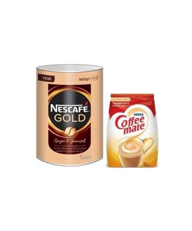 Nestle Nescafe Gold Tnk 900 Gr + Coffee Mate 500 Gr