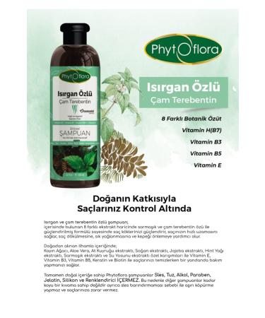 Phytoflora Salt-Free Herbal Shampoo with Nettle Extract for Oily and Dandruff Hair 400ml - Buy Online on GoSupps.com
