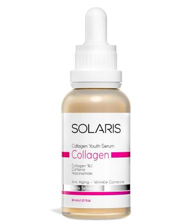 SOLARIS Revitalizing Collagen Serum Anti-Aging 30 ml (2% COLLAGEN 0.5% NIACINAMIDE AND CAFFEINE)