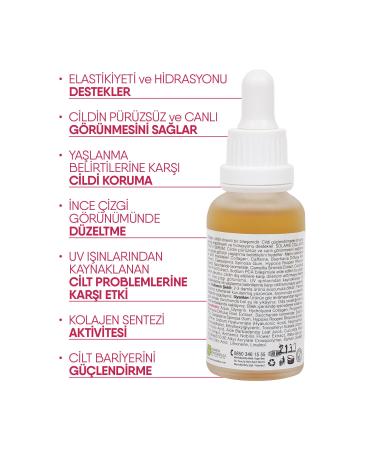 SOLARIS Revitalizing Collagen Serum Anti-Aging 30 ml (2% COLLAGEN 0.5% NIACINAMIDE AND CAFFEINE) - Buy Online on GoSupps.com