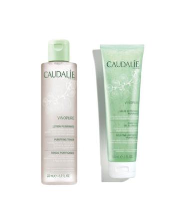 Caudalie Vinopure Cleansing Toner 200 ml + Vinopure Purifying Cleansing Gel 150 ml