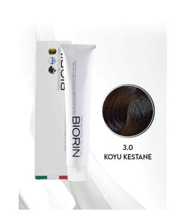 Biorin Permanent Hair Color Cream 100 Ml No: 3.0 Dark Chestnut