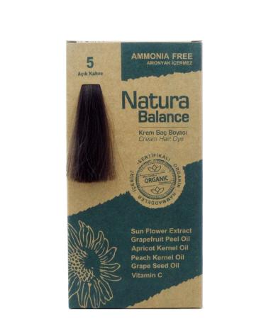 NATURABALANCE Hair Dye - Organic Certified Light Brown 5