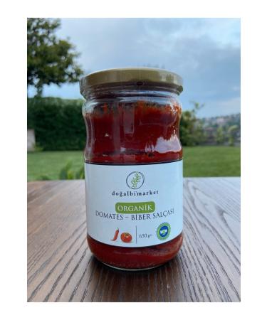 dogalbimarket Organic Tomato - Pepper Mixed Paste - 650 gr