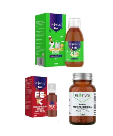 Venatura Iron And Vit. C 20 Ml + Zinc 100 Ml + Adult Iron Iron Bisglycinate 90 Capsules