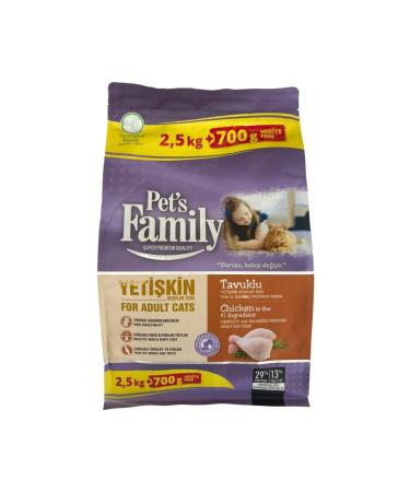 Pets Family Premium Chicken Adult Cat Food 3200 G
