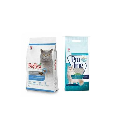 Proline Reflex Anchovy Adult Cat Food 2 Kg + Marseille Soap Cat Litter 5 L