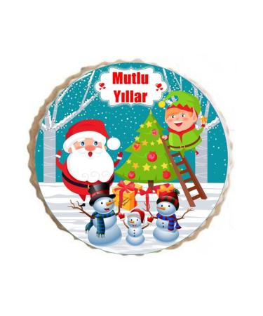 Pasta9 Christmas Cookies Edible Illustrated Butter Special Gelatin Bag 15 Pieces