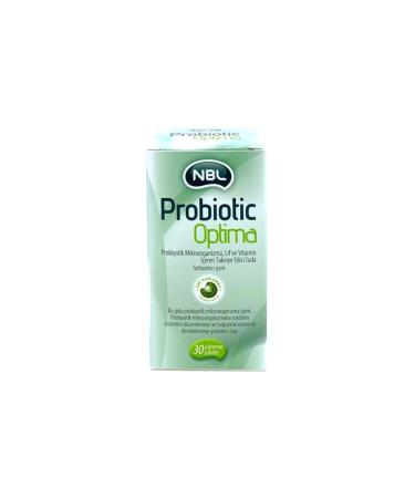 Nobel Optima Probiotic Fiber and Vitamin Supplementary Food 30 Chewable Tablets