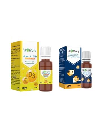 Venatura D3k2 20 Ml Drops + 1000 Iu D3 Drops
