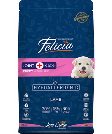 Felicia Puppy Food Lamb M/l Low Grain 3 kg