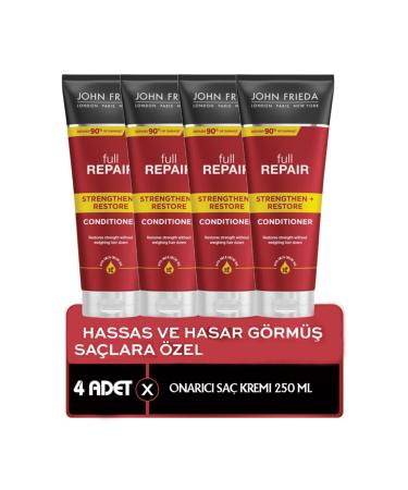 John Frieda Full Repair Hair Care Cream 250ml 4 Pieces