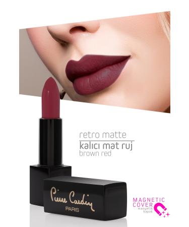Pierre Cardin Retro Matte Lipstick - Ruby Red - 154