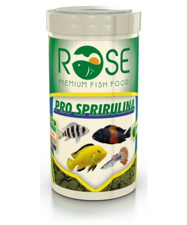 Rose Pro Spirulina Chips Tropical Tropheus Fish Food 250 ml