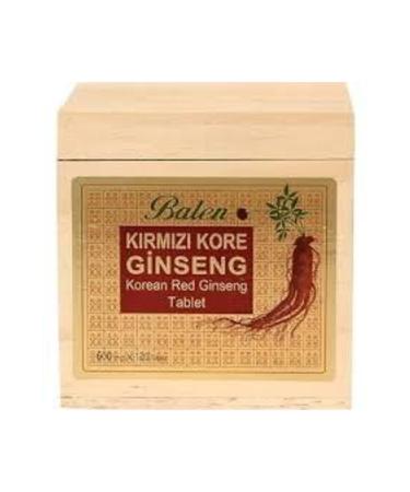 Balen Wooden Box Red Korean Ginseng 600 Mg 120 Tablets