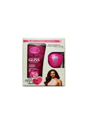 Gliss Supreme Length Shampoo 525 ml + Hair Opening Comb