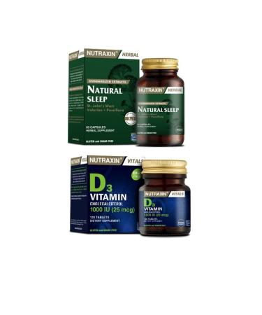 Nutraxin Vitamin and Mineral Supplement Vitamin D3 120 Tablets