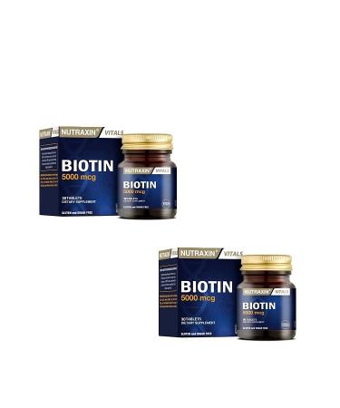 Nutraxin Biotin Containing Magnesium Stearate 30 Tablets 2 Pieces